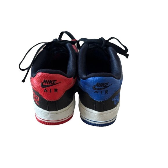 RARE Nike Air Force 1 Low AF1 Split Red Blue Black 4Y Youth Mismatched Colorway - Picture 4 of 7